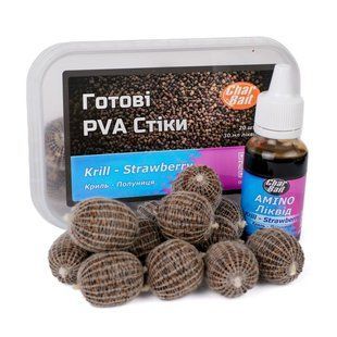 Готові PVA Стіки Кріль - Полуниця NEW hotovi-pva-stiky-krill-strawberry фото