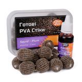 Готові PVA Стіки Кальмар - Слива NEW hotovi-pva-stiky-squid-plum фото